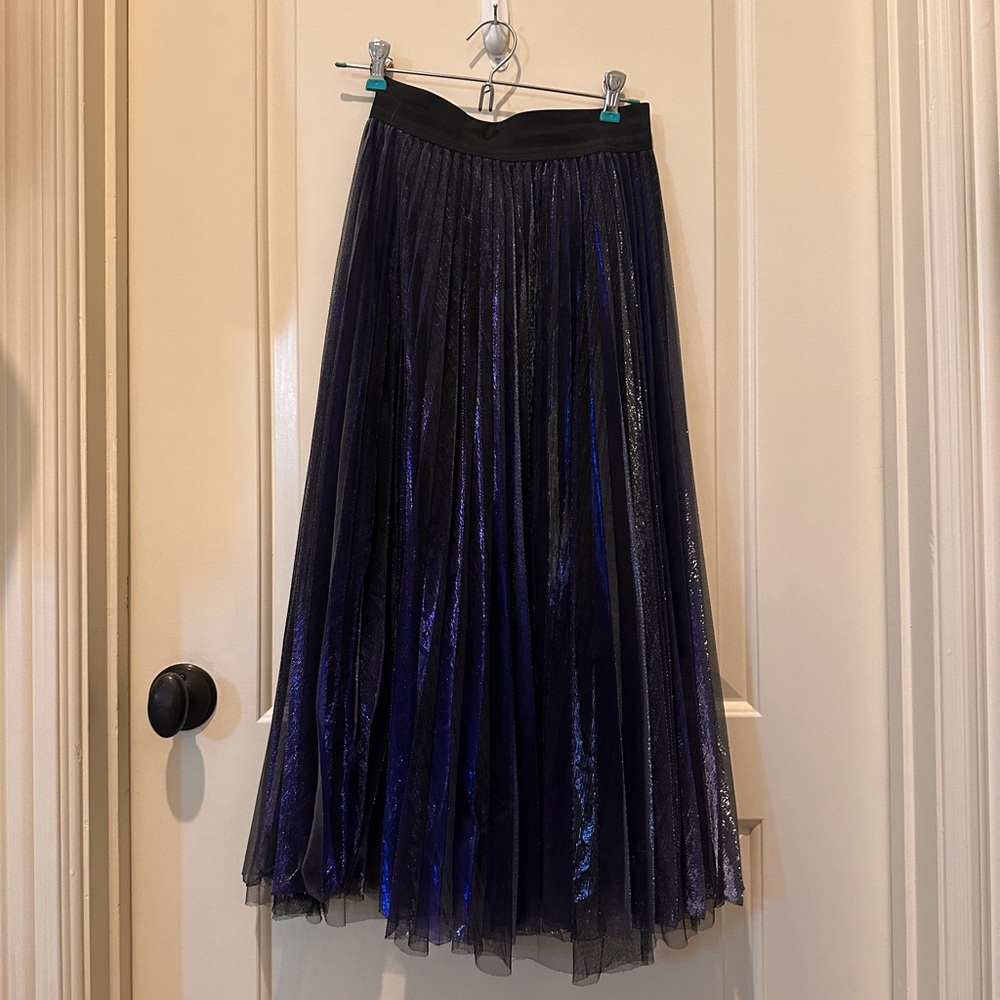 Elegant Black Pleated Skirt